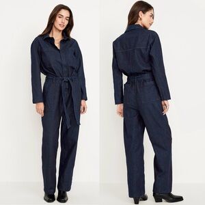 Long Sleeved Denim Jumpsuit by Old Navy, size Medium